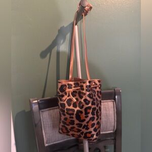 Leopard Melissa bucket bag cross body 100% recyclable